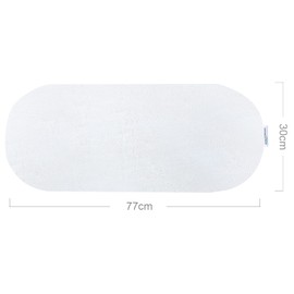 Mattress Cover(77x30cm) for Baby Moses Basket Mattress, Waterproof Viscose Made From Bamboo Terry Mattress Protector, White