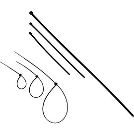 TRUSCO T-DK300BK Cable Ties (Wearproof) Width 0.19 x 11.8 inches (4.8 x 300 mm)