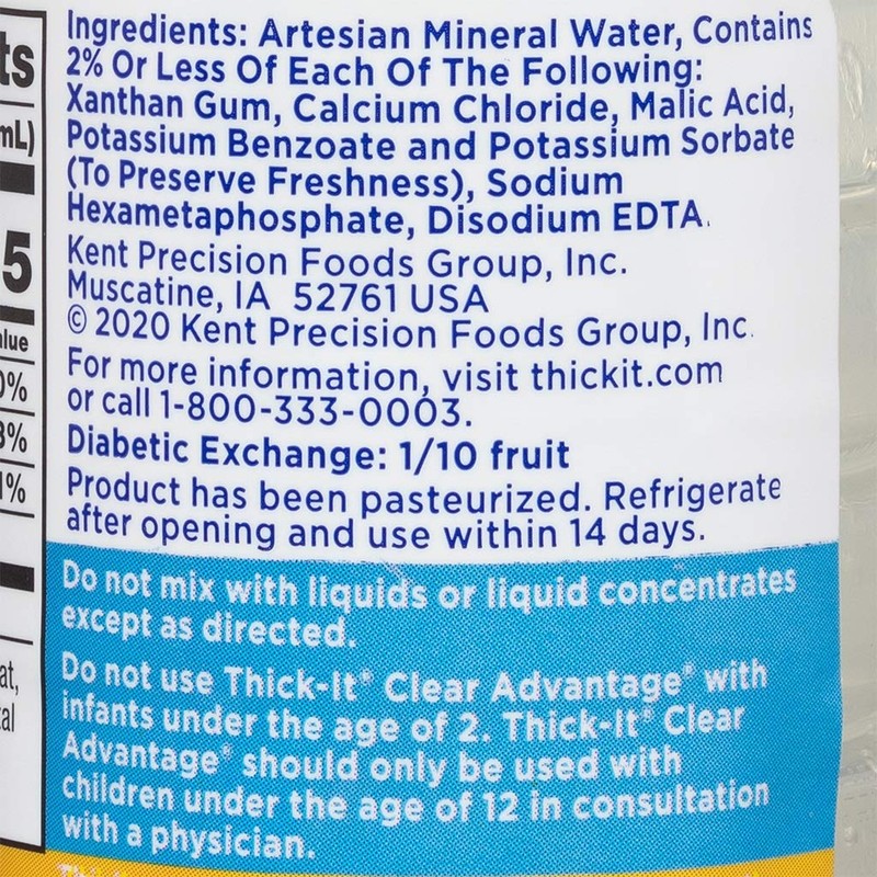 Thick-It Clear Advantage Thickened Water - Moderately Thick/Honey, 8 oz