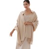 RIIQIICHY Winter Scarf for Women Beige Pashmina Shawls Wraps for