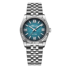 ADDIESDIVE 36 MM Mens Blue Watch Gradient Dial VH Quartz Movement Synthetic Sapphire Luminous Fashion Male Watches for Casual Dinner