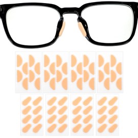 64 Pairs Glasses Nose Grips Non Slip Skin Color Self Adhesive Eyeglass Nose Pads Foam Replacement Stick on Plastic Frames Thin Nosepads Sticky Anti-Slip Support Noses Pad for Eyeglasses Sunglasses