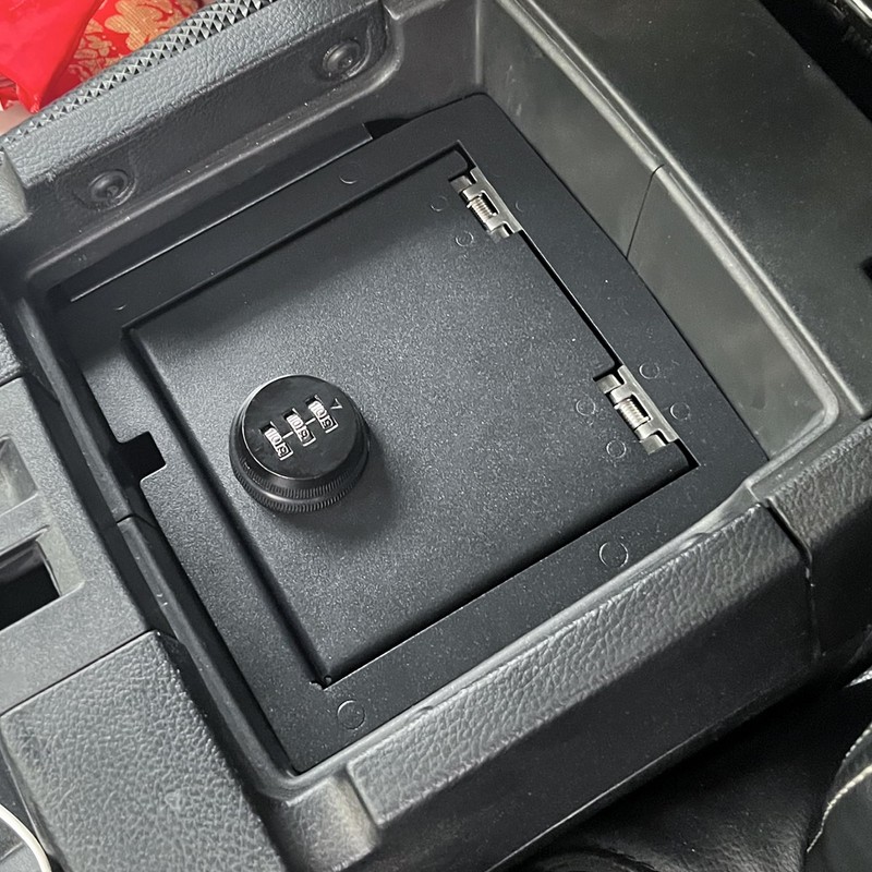 RERPRO Center Console Gun Safe Lock Box Armrest Storage Compatible