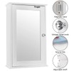Bathroom Wall Cabinet with One Mirror Single Door Multipurpose Storage