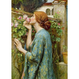 Disfruta del rompecabezas Soul of The Rose – Waterhouse famosa pintura romántica – Rompecabezas de 1000 piezas – Acabado mate, tacto suave, fácil de montar, ajuste apretado, colores vivos, servicio de