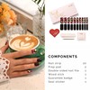 NAILOG Nail Stickers (20 Pieces), Curing Type, Gel Nail Stickers,
