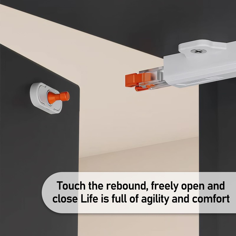 4 Pack Push to Open Door Catches, Self Closing Push