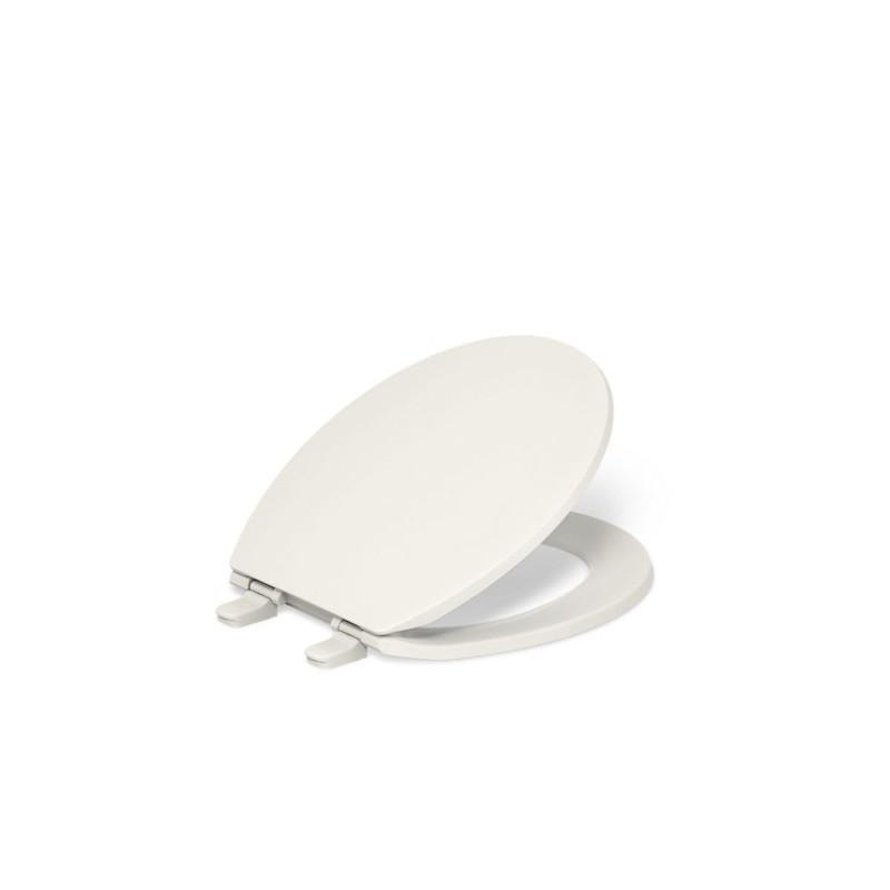 KOHLER K-4775-96 Brevia Round Toilet Seat with Quick-Release Hinges And