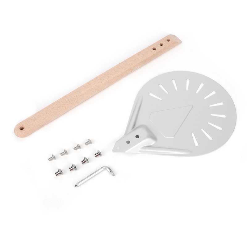 Round Pizza Spatula with 41cm Removable Wood Handle AntiScalding NonSlip