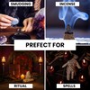 Reusable 4-Inch Cast Iron Cauldron Candle with Lid and Hanging