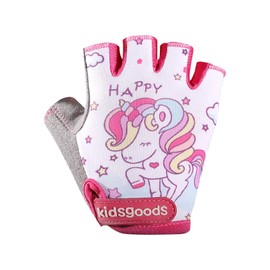 Kids Anti-Slip Short Finger Gloves for Cycling & Climbing - Anti-Slip Biking Gloves with Half Finger