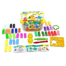 Zoo Animals Box Dough, Lovin Modeling Set with Colour Dough, Craft Kits for Kids - Arts and Crafts for Kids - Colour Dough Modelling and Sculpting Playdough Set - Ideal Creative Activity Kit