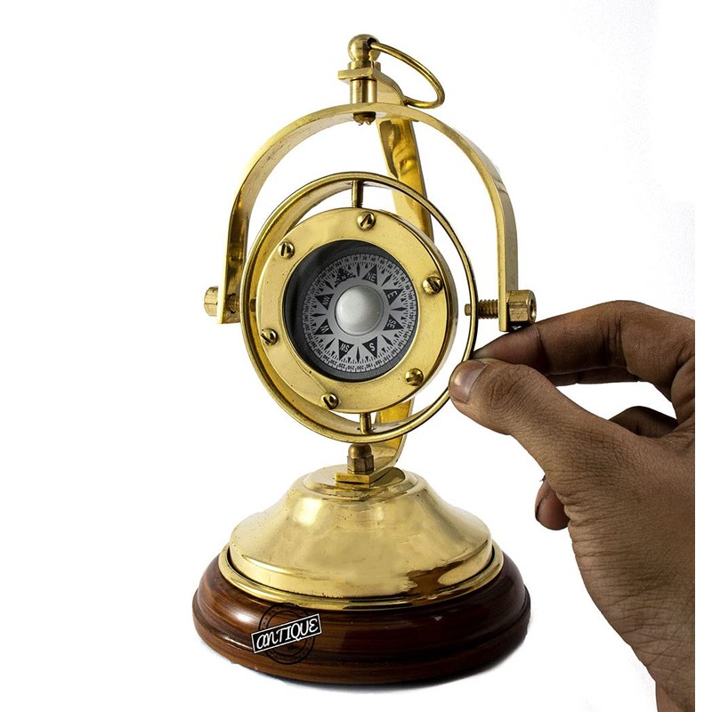 AV Nautical Compass Gimbals Ship/Boat Floating Dial Binnacle Collectible Maritime