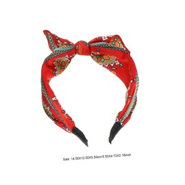 Baluue 4Pcs Ethnic Style Hairbands for Women Bowknot Decorative Headbands Sturdy Durable Beautiful Colors for Daily Wear and Special Occasions for Ladies