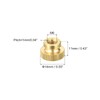 sourcing map Brass Knurled Thumb Nuts, M6x1mm Round Stepped Knobs