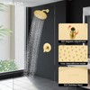 Airuida Single Function Shower Trim Kit Shower Faucet Set Wall