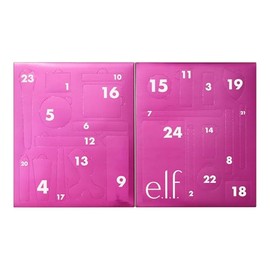 e.l.f. Sleigh the Holidays Calendario de Adviento de 24 días 2025, esenciales para el cuidado de la piel y maquillaje festivo en tonos de edición limi