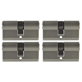 4x Profile Cylinder 60 mm 30/30 20x Key Door Cylinder Lock Simultaneous Locking