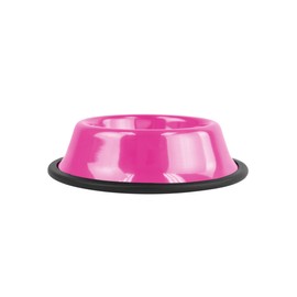 Platinum Pets 4 Cup Non-Embossed Non-Tip Dog Bowl, Pink