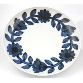 Hasami Ware 24328 Nishiyama Daisy 10.6 inches (27 cm) Plate Plate