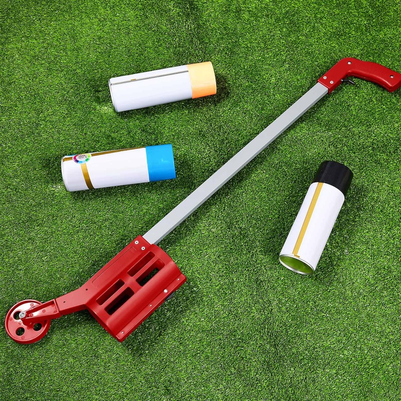 Zonon 1 Pcs Industrial Wheeled Marking Wand for Line Paint