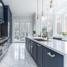 VEHCIL 10 Pack Brushed Nickel Cabinet Pulls,5 Inch(128mm) Kitchen Cabinet Handles, Drawer Pulls Handles for Kitchen Cabinets Hardware Cupboard Closet Bathroom Dresser, Solid Zinc Alloy