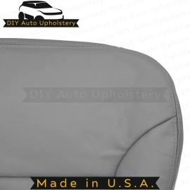 DIY Auto Upholstery 2001 to 2004 Fits Toyota Tundra Driver Bottom Leather Seat Cover Gray