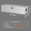 VEVOR Heavy Duty Aluminum Truck Bed Tool Box, Diamond Plate