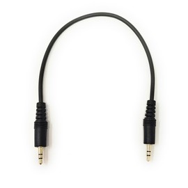30cm 3.5mm to 3.5mm Audio Cable Mini Jack Male to Male Stereo AUX Auxiliary TRS Lead Compatible with Headphone, Phone, Car Audio, Speaker, MP3, Home Stereo, Amp, TV, PC Laptop, HiFi (Black, 0.3m)