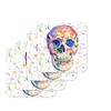 Coaster Skull Coasters Watercolour Art Gift Work Office Dining Tea