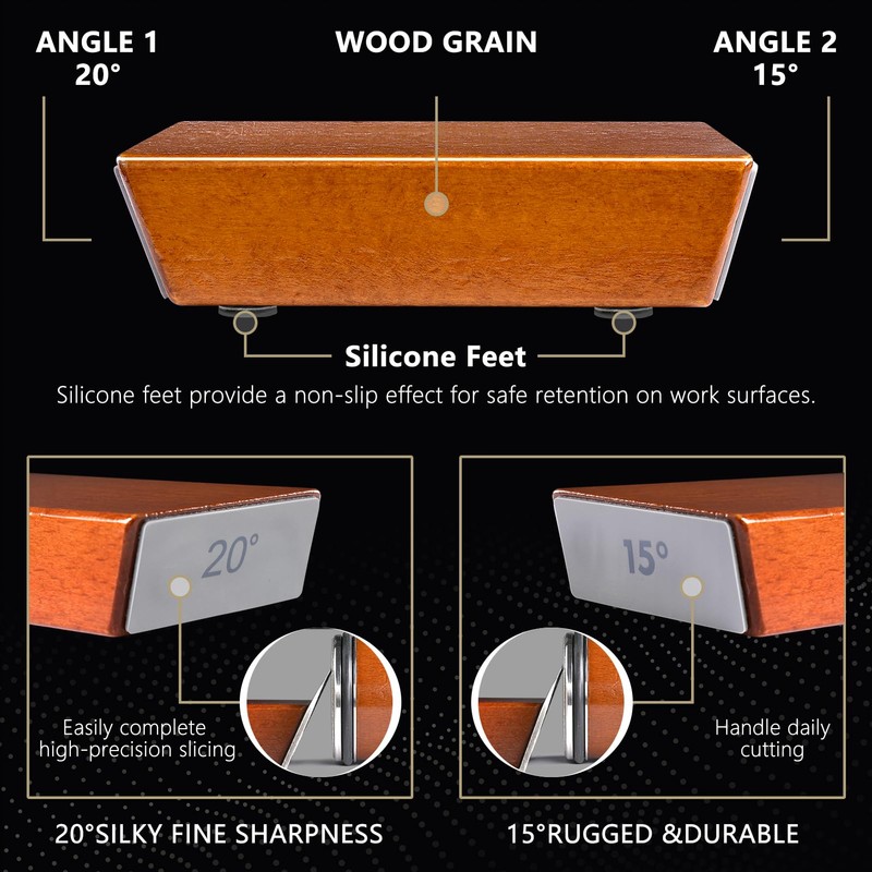 NDICANG Rolling Knife Sharpener Kit - Professional Diamond & Ceramic