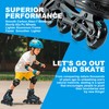 PAPAISON Boys Inline Skates Ages 5-8 8-12, Adjustable Size Beginner