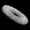 Ausi Acupressure Bracelets Wrist Massage Rings, Stainless Steel Flexible Wire