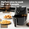 Compact Air Fryer Small, 2.1QT, 4-in-1 Small Mini Airfryer Compact,