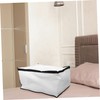ABOOFAN 2pcs Transparent Quilt Storage Bags with Zipper Compression Organizers
