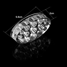 Cunyuer 15 Holes Ink Cup Holder, Oval Acrylic Pigment Cup Stand Ink Holder, Accessories for Pigment Inks Cup