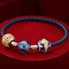 GONA Sterling Silver Charms Bracelet Set S925 Guardian Universal Blue