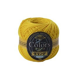 Olympus Emmy Grande Colors Lace Yarn, Fine Line, Col.543, Yellow, 0.3 oz (10 g), Approx. 16.3 ft (44 m)