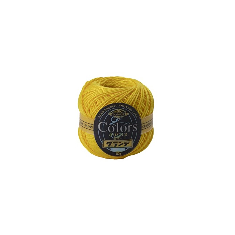 Olympus Emmy Grande Colors Lace Yarn, Fine Line, Col.543, Yellow,