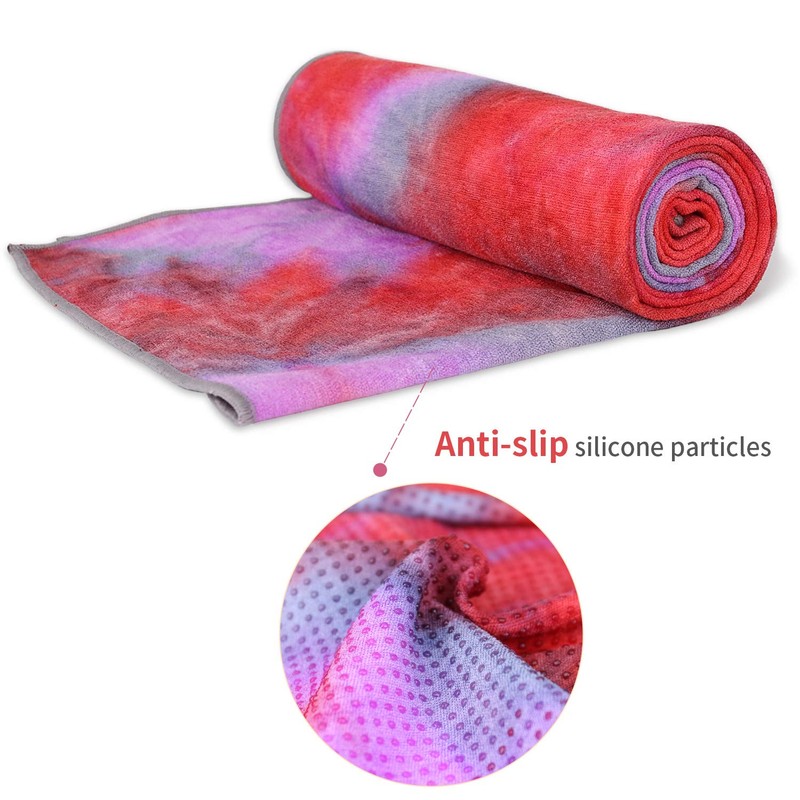 Dream Slim Gosweat Toalla de Yoga, Superabsorbente, 100% microfibra, antideslizante,