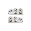 1 Pair 4-Cell Flat Ear Battery Terminals, Premium Aluminum Battery
