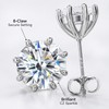 8 Claw CZ Crystal Stud Earrings for Women – Elegant