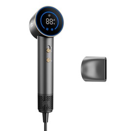 Fanttik Solo SonicDry H10 APEX 80% Faster Drying with 110,000 RPM Brushless Motor Hair Dryer, 56dB Low-Noise, 0.74lb LightFlow Blow Dryer, Ionic Tech for Travel, Home, Salon - Grey