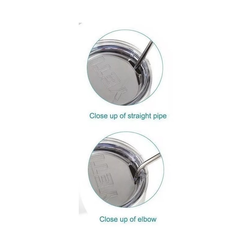 Veraly Set 4 Popotes Tornasol Acero Inoxidable Ecológicos 30oz Full