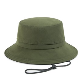 FEINION Men Women Breathable Sun Cap Portable Outdoor Bucket Hat (Army Green)