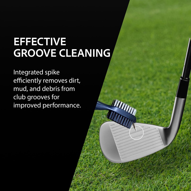 Kaizen Golf Club Cleaning Brush - Extendable, Dual-Sided Nylon &