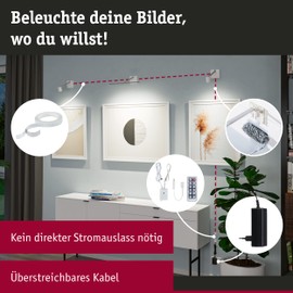 Paulmann Adelia 95574 LED Picture Light 370 lm Including 1 x 4.5 Watt Dimmable Picture Lighting 2700 K