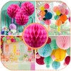 Ruidee 8 Pieces Paper Honeycomb Balls Tissue Paper Flower Balls
