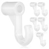 ULTECHNOVO 6 pcs Wardrobe Rod Bracket Adjustable Closet Pole Holder