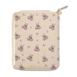 EDiT DA-DC74-E Notebook Cover for Weekly Notebooks, Semi A5 Diary Cover, Pole & Joe Bear Latte Marks